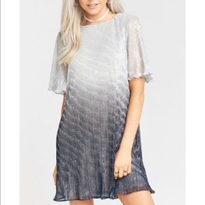 SMYM Jenner Dress in Icicle Dip Dye